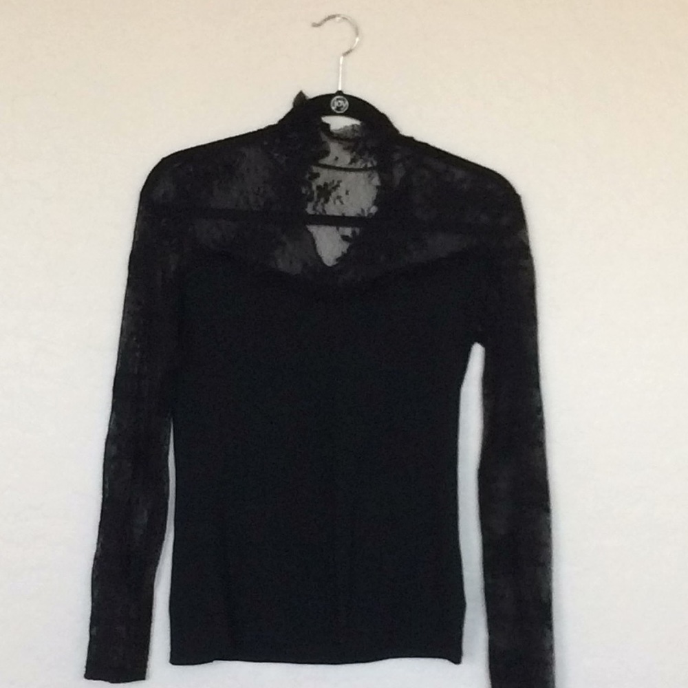 Black Lace Blouse